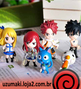 Kit Fairy Tail Chibi 6 Peças